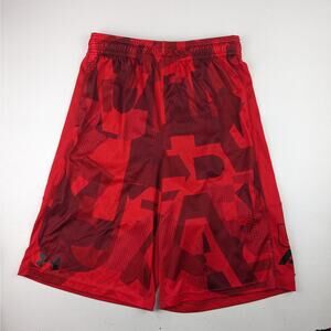 Under Armour Red Patterned Athletic Shorts